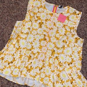 Authentic Kate Spade New York chambray flounce shirt